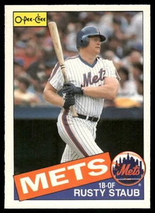 1985 O-Pee-Chee #190 Rusty Staub EX-NM - Picture 1 of 2