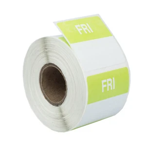 FRIDAY Day of the Week Labels / Stickers - (72) Rolls of 500 (40mm x 40mm) - Picture 1 of 5