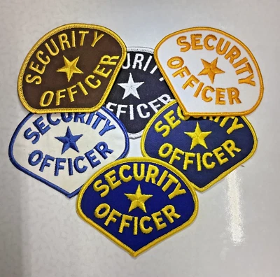New Security Officer Shoulder Patch with Star Choice of Colors - Image 1 of 4