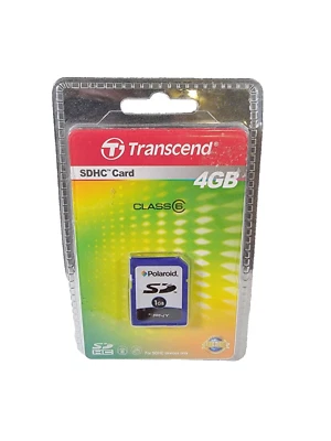 Transcend 4 GB Class 4 High Speed SDHC Flash Memory Card - Image 1 of 2