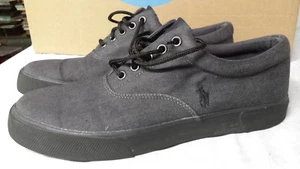 Herren Polo Ralph Lauren Fabian dunkelblau grau Denim Größe 9,5 - Bild 1 von 6