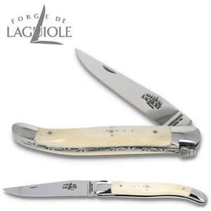 Navaja Forge de Laguiole 11 cm - mango hueso - cuchillo Francia noble - Imagen 1 de 7