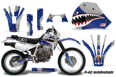 Dirt Bike Graphic Decals Stickers For Honda XR600R 1991-2000 WARHAWK U — 第 1/2 张图片