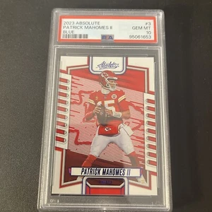 2023 Absolute Patrick Mahomes Blue PSA 10 GEM MINT - Picture 1 of 3