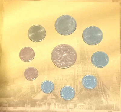 Thailand Rare Circulation Coins Set Includes the Zodiac Monkey Medal BE2559=2016 - Image 1 of 4