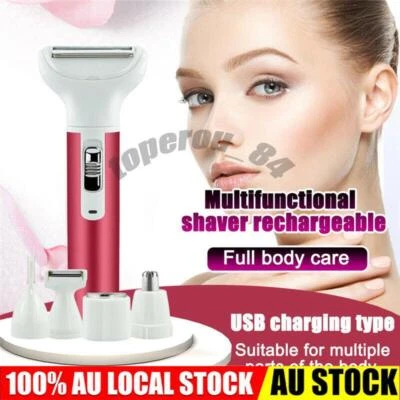 5 in1 Lady Electric Shaver Facial Hair Women Removal Bikini Epilator Leg Body AU - image 1 of 4