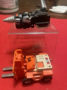 Vintage Tonka GoBots SCREW HEAD Renegade Drill Robot R34 FORKLIFT Bandai 1983/84 - Picture 1 of 19