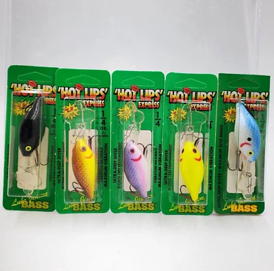 LUHR-JENSEN Vtg Pre Rapala Luhr Jensen 1/4 Oz Hot Lips Express USA Crankbait Choose Color