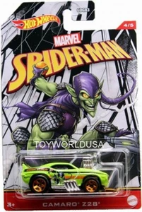 2022 Hot Wheels Marvel Spider-Man Series #4 Camaro Z28 Green Goblin - Picture 1 of 1