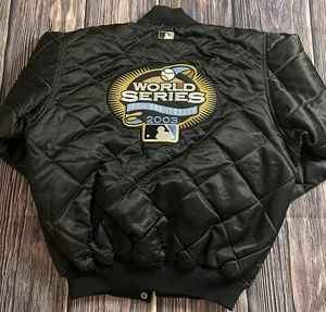 Majestic 2003 World Series 100 Anniversary Jacket Size Large MLB Black - Picture 1 of 9