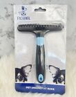 Pet Fioviel Professional  Grooming Tool Undercoat Rake For Dogs & Cats Blue