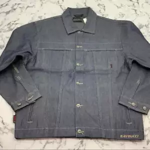 Giacca Uomo Davoucci Blu | Kaki Casual Denim Nuova con etichette - Foto 1 di 3