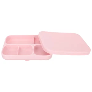 Baby Silicone Plate Serving Tray with Lid Toddler Divided Plates Lids - Picture 1 of 12