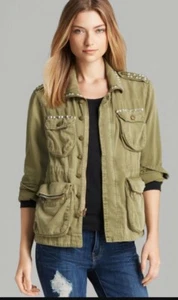 Women's Current / Elliot The Studded Lone Soldier Jacket Sz. 3 (Large) $378 - Picture 1 of 9