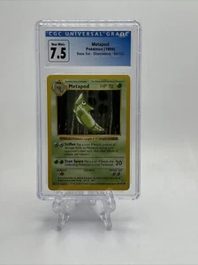 Pokemon TCG Base Set METAPOD 54/102 SHADOWLESS CGC 7.5 Near Mint+ - Picture 1 of 5