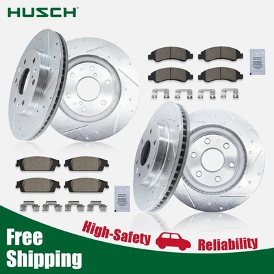 Front Rear Brake Disc Rotors and Ceramic Pads Kit for 2020 Cadillac Escalade/ESV Foto 1 de 4