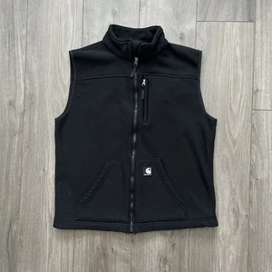 Gilet Carhartt Uomo M Full Zip Maglia Nero - Foto 1 di 6