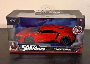 JADA 1/32 2014 LYKAN HYPERSPORT RÁPIDO Y FURIOSO 7 ROJO 97386 - CAJA ROTA - Imagen 1 de 2