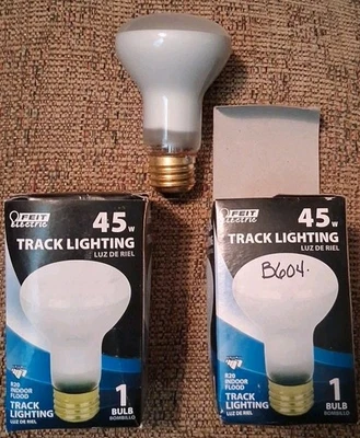 2 Feit R20 Track Lighting 45W Medium Base Bulbs Tested Before Shipping - Image 1 of 3