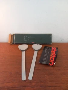 VINTAGE STELTON SALAD SERVERS BY ERIK MAGNUSSEN, STAINLESS STEEL - Picture 1 of 16