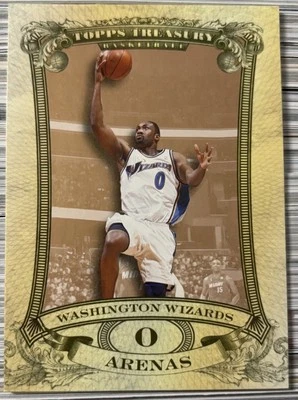 2008-09 Topps Treasury Rip Cards Bronze Ripped /99 Gilbert Arenas, Pau Gasol - Image 1 of 3