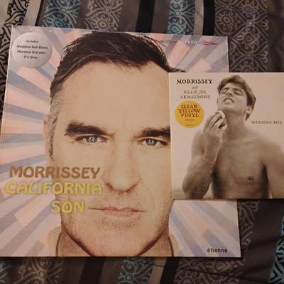 2019 LOT 2 MORRISSEY VINYL NEW CALIFORNIA SON + UK 7" YELLOW WAX GREEN DAY MINT - Image 1 of 4