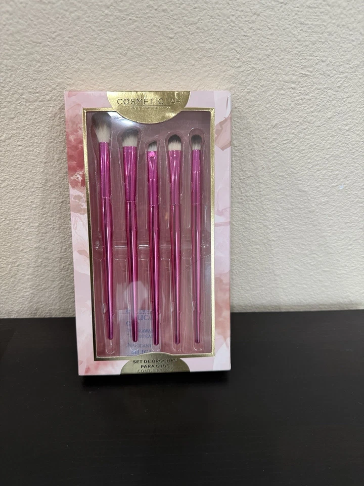 Nuevo juego de 5 brochas de maquillaje de laboratorio cosmético Foto 1 de 3