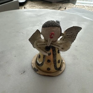 Angel Orn. - Paper Cone, Mica & Pipe Cleaners, Japan - VTG 1950’s - Picture 1 of 11