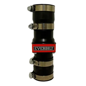 In-Line Sump Pump Check Valve 1-1/4 to 1-1/2 inch ABS Stainless Steel Clamps - Picture 1 of 9