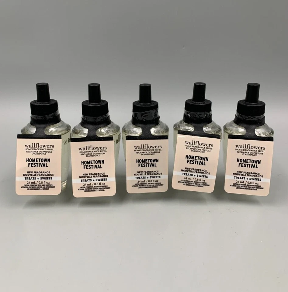 Bath & Body Works Hometown Festival Wallflower Fragrance Bulbs S/5 #1066A - Image 1 of 1