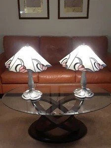 Tiffany Style Stained Glass Table Lamp Shades - Picture 1 of 14
