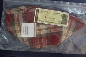 Longaberger Orchard Park Plaid Raspberry Booking 2002 Glücksbringer Korbeinsatz - Bild 1 von 6