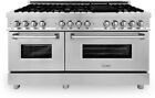 ZLINE 60 Inch Range Professional Dual Fuel Oven Stove  w/ 9 Burners RA60” photo