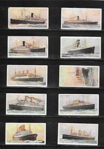 Wills 1925 Merchant Ships Of The World set (50) Cigarette cards