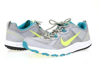 Tenis para correr NIKE Wild Trial para mujer de tela gris/azul/verde talla 11 Foto 1 de 4
