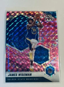 Panini Mosaic Pink Reactive Prizm RC 2020-21 James Wiseman Golden State Warriors - Imagen 1 de 2