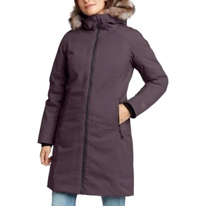Eddie Bauer Women's Purple Weatherproof Olympian Down Stadium Coat Parka Size L - Picture 1 of 6