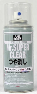 MR HOBBY ACRYLIC SPRAY SEALANT 170ml SUPER CLEAR FLAT MATT B514 MODEL OOAK DOLL - Picture 1 of 1
