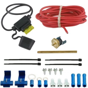 ELECTRIC ENGINE COOLING FAN PUSH-IN RADIATOR PROBE THERMOSTAT TEMP WIRING SWITCH - Picture 1 of 4