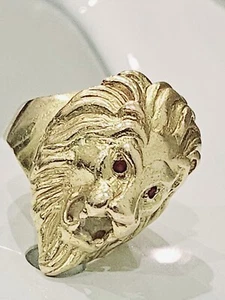 Gold Lion Rings 22k - Picture 1 of 3