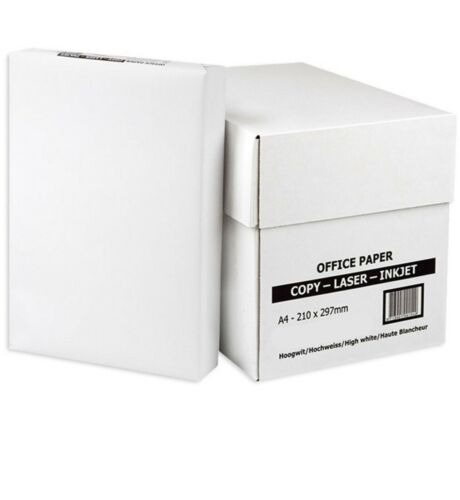OFFICE A4 WHITE PAPER 70 / 75GSM PRINTER COPIER 5 REAMS OF 500 SHEETS