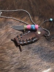 Ken Richardson Knives Handmade Miniature Knife Necklace - Picture 1 of 6