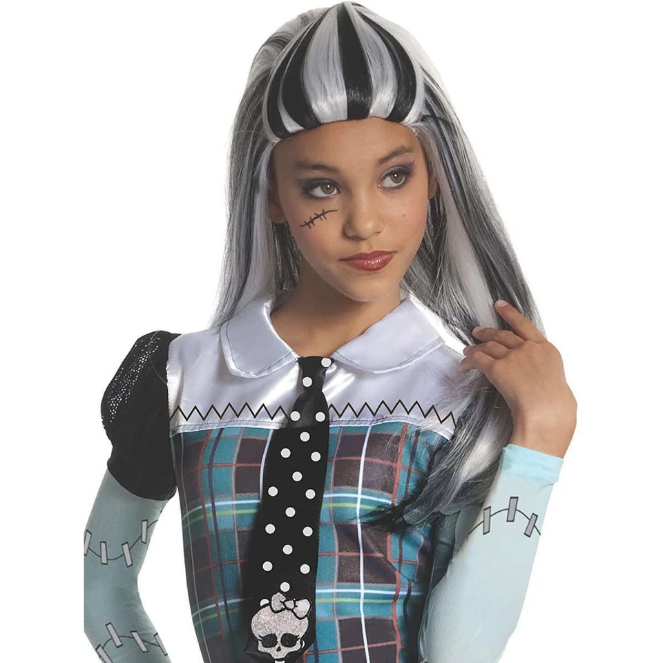 Rubie's 52570 Monster High Frankie Girl Wig - Black/Gray