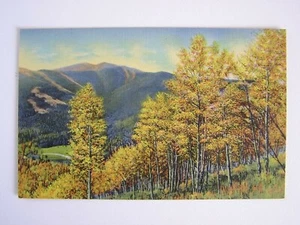 Autumn Paints the Trees & Hills Vintage Unused Postcard - Picture 1 of 2