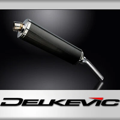 Suzuki DR650S DR650R 1990-1995 Slip On 18" Oval Carbon Exhaust Muffler Kit - Image 1 of 4