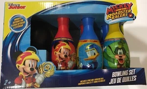 Bowling Set 6 Pins 1 Ball Disney Mickey & Friends Age 3+ NEW - Picture 1 of 2