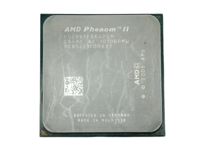 AMD Phenom II HDZ965FBK4DGM 3.4GHz 4-Core AM2+/AM3 CPU Tested Works U.S. Seller - Image 1 of 3