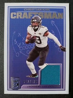 2023 Donruss Elite Craftsman Cloth Christian Kirk 017/375 # 13 Jacksonville - Image 1 of 2
