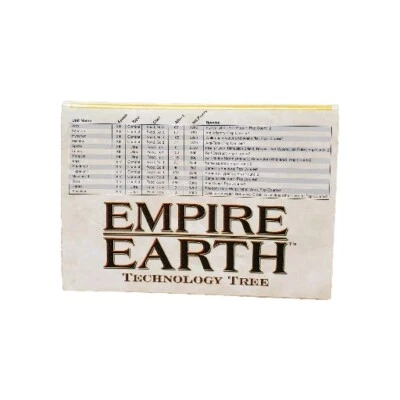Empire Earth Technology Tree Owners Manual ONLY Cd Rom PC  - Image 1 of 4