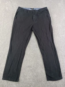 Banana Republic Kentfield Pant Mens Dress Pants 38x32 Black Charcoal Cotton - Picture 1 of 13